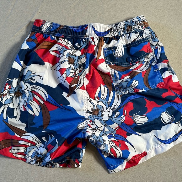 Moncler Floral Camo Print Swim Trunks - Picture 9 of 12